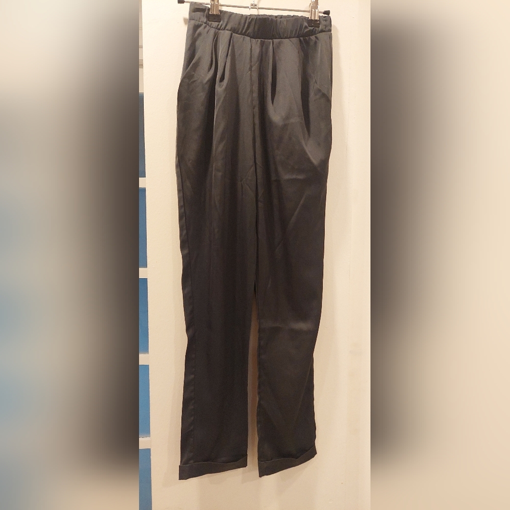 Lola Black Silk Dress Jumpsuit